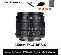 7artisans 35mm F1.4 Mark II APS-C MF Lens for Canon Sony Fuji Nikon M4/3 Cameras