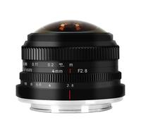 7artisans 4mm F2.8 Obiettivo fisheye circolare, angolo di visione ultra grandangolare 225°, compatibile con fotocamere Sony E-mount APS-C a6000 a5100 a5000 a6500 a6600 Nex-3 Nex-3N Nex-3R Nex-5
