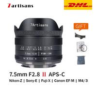 7artisans 7.5mm F2.8 II APS-C Fisheye Lens for Fuji X Sony E Canon EOS-M RF M4/3