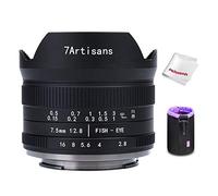7artisans 7.5mm F2.8 II V2.0 obiettivo fisheye con 190° angolo di vista, per MFT M4/3 montare Olympus Panasonic GM1 GM5 GM7 GX1 GX7 GX8 EPM1 EPM2 E-P1 E-P2 E-P3 E-P5 E-M1 E-M1II E-M5 E-M5II