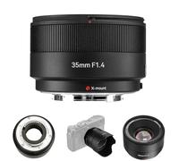 7artisans AF35MM F1.4 autofocus Obiettivo APS-C Luminoso grandangolare Lente,ritratto resistente alle intemperie,Bokeh fotografia creativa,viaggio Fuji x mount X-T5 X-M5 X - T30 II X - Pro3(nero)