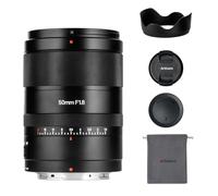7artisans AutoFocus 50mm F1.8 Full Frame Lens, F1.8 grande apertura, supporto apertura automatica/manuale e riconoscimento viso/occhio, compatibile con Nikon Z5 Z6 Z7 Z6II Z7II Z9, ecc.Nero