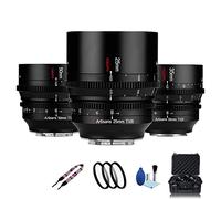 7artisans Kit di obiettivi T1.05 da 25 mm, 35 mm, 50 mm, serie APS-C, lenti cinematografiche con messa a fuoco manuale, obiettivo cinematografico ad ampia apertura, per Canon EOS R RF RED R3 R5 R6