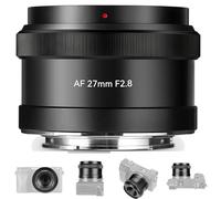 7artisans Obiettivo AF 27mm F2.8 E Obiettivo con messa a fuoco automatica Cornice APS-C per fotocamera con attacco E A5000 A6600 NEX-3 NEX-3N NEX-7 NEX5 CA7 A7I A7R A7S A7SI A7SII A9 e altro (Nero)
