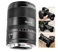 7artisans Obiettivo AF 50 mm F1.8 STM, formato completo, grande apertura, per fotocamere mirrorless NZ, ZFC Z50, Z5, Z6, Z6II, Z7, Z7II, Z9, riconoscimento facciale AF