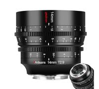 7artisans Obiettivo cinematografico a fuoco fisso da 14 mm T2.9 full frame 114° ultra grandangolare con grande apertura e obiettivo cinematografico compatibile con Sigma FP Panasonic Leica L Mount