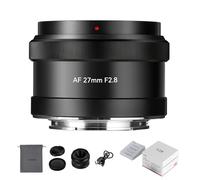 7artisans Obiettivo con cornice APS-C AutoFocus 27mm F2.8, supporto apertura automatica/manuale e riconoscimento viso/occhi, compatibile per Sony FS5/FS7/FS7M2/FS5M2K/A3000/A5000/A6000 (Nero)