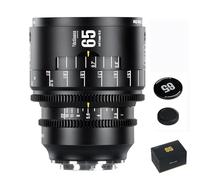 7artisans Obiettivo per fotocamera Cine T2.9 da 65 mm, full frame 2X Macro Prime, messa a fuoco manuale, obiettivo cinema ad ampia apertura (per Sony E Mount)