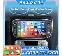 7''Autoradio DVD&CD Per Ford Focus Kuga Mondeo Galaxy Android 14 GPS Navi 2+32GB