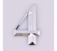 7CM Numeri Di Casa Abs Da Per L'Esterno, Segno Numero Di Porta Autoadesivo, Segnali Di Indirizzo Per Cortile, Segnali Di Indirizzo Personalizzati, Per Caselle Postali Auto Porta Finestra Ufficio(4)