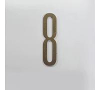 7CM Numero Civico Autoadesivo In Lega Di Zinco Bronzo Da, Numeri Di Stanza for Porte, Numeri Esterni for Indirizzo Di Casa, for Cassette Postali, Targhe for Porte E Finestre Appartamenti(Number 8)