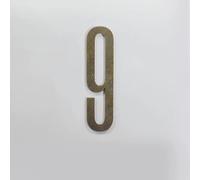 7CM Numero Civico Autoadesivo In Lega Di Zinco Bronzo Da, Numeri Di Stanza for Porte, Numeri Esterni for Indirizzo Di Casa, for Cassette Postali, Targhe for Porte E Finestre Appartamenti(Number 9)