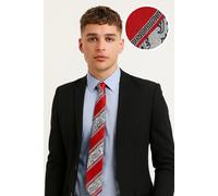 7cm Slim Cravatta da Uomo Raso Righe Paisley Greco Chiave Rosso Argento Grigio