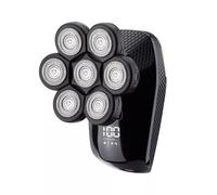 7d rasoio elettrico parrucchiere rasoio ricaricabile per uomo rasatura la testa (argento)