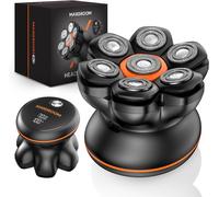 7D Rasoio Testa Calva Zero Assoluto 2 Velocità 7000&6600 Giri/Min, Rasoio Elettr