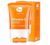 7Days Crema Viso alla Vitamina C per Skincare Coreana con Acido Ialuronico e Complesso di Oli ad Effetto Idratante e Antirughe per Uomo e Donna con Rullo Massaggio Collo e Decollete 3D 80 ml