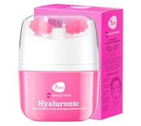 Crema Idratante Viso con Acido Ialuronico | Skincare Coreana Idratante per Viso | Crema Viso e Collo per Donne con Vitamina C | Massaggiatore Roller Anti Gonfiore e Tonificante, 40ml