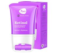 7DAYS Crema Viso e Collo Coreana Antirughe al Retinolo con Rullo Massaggiante - Effetto Lifting Rassodante e Compattezza, Azione Levigante, per Rughe e Linee Sottili, per il Doppio Mento, 80 ml