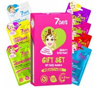 7DAYS Set 7 Maschere Viso in Tessuto Skincare Coreana Idratanti e Antirughe | Kit 7 maschere viso coreane in tessuto con collagene, acido ialuronico e ingredienti naturali, idratanti e antirughe