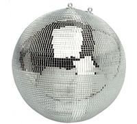 7evem - Sfera a specchio, 50 cm, professionale, con sfaccettatura da 7 mm, 50 cm, versione Deluxe con occhiello di sicurezza
