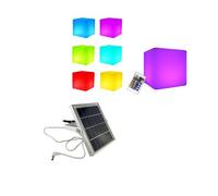 7even Design LED Solare Cubo 30 / Lampada a Dado / IN E Esterno / Batteria,Fernb