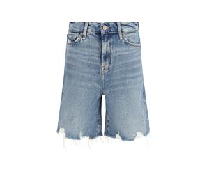 7FOR Blue Cotton Bermuda Shorts - 27