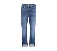 7FOR Blue Cotton Relaxed Fit Jeans - W25