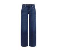 7FOR Blue Cotton Straight-Leg Jeans - W25