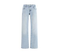 7FOR Light Blue Cotton Straight-Leg Jeans - 28