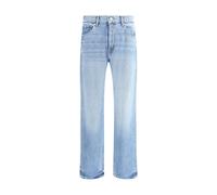 7FOR Light Blue Cotton Straight-Leg Jeans - W29