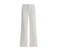 7FOR White Cotton Straight-Leg Jeans - 26