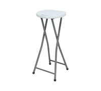 7H SEVEN HOUSE Sgabello pieghevole alto bianco 30 x 76 cm 7house