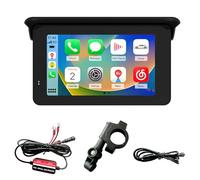 7JI Moto IP65 Impermeabile GPS Portatile Carplay, Carplay/Android Auto 5" IPS Touch Screen Android/IOS Auto Carplay Monitor Portatile Siri/Google Assistente per Moto GPS Navigazione Bluetooth