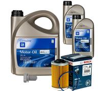 7L GM GENERAL MOTORS 5W-30 Controllo Set Filtro Per Opel Signum