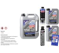7L Liqui Moly MoS2 Olio Motore 10W-40 Cera Tec Pro-Line Motorspülung