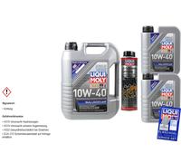 7L Liqui Moly MoS2 Olio Motore 10W-40 Pulizia Olio Fango Pulitore Motore