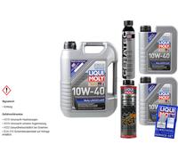 7L Liqui Moly MoS2 Olio Motore 10W-40 Pulizia Olio-Sludge Cera Tec