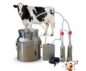 7L macchina mungitrice per bovini e ovini,Kit Di Mungitura Mungitrice,Arresto Automatico Quando Il Latte È Pieno,Tubi In Silicone Per Alimenti per Capra Domestica Fattoria Domesti (Bovini-7L)