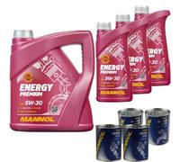 7L MANNOL Energy Premium 5W-30 Api Sn / CH-4 olio motore Incl. Flush Doctor
