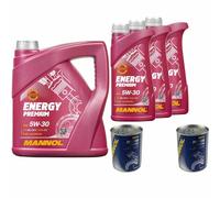 7L MANNOL Energy Premium 5W-30 API SN/CH-4 Olio Motore Inclusa Motor Doctor