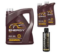 7L MANNOL Olio Motore ENERGY 5W-30 Inclusi Additivi Ceramo Ester 9829