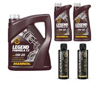 7L MANNOL Olio Motore LEGEND FORMULA C5 0W-20 Inclusi 2x Additivi Ceramo Ester