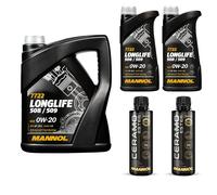 7L MANNOL olio motore Longlife 508/509 0W-20 Incl. 2x Additive Ceramo Ester