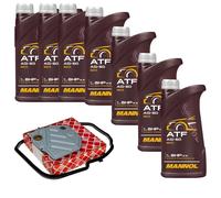 7L MANNOL Olio Trasmissione ATF AG60 + Filtro Idraulico Per Mercedes E-Klasse T