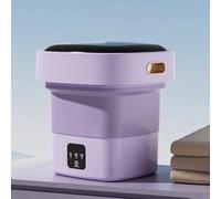 7L Mini Lavatrice Portatile con Centrifuga, Lavatrice da Campeggio, Piccola Lavatrice da Viaggio, Lavatrice Pieghevole, per Casa/Viaggio/Campeggio/Vestiti(Purple)