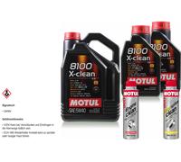 7L MOTUL 8100 X-CLEAN 5W-40 Olio Motore Engine Clean Diesel System