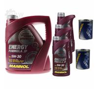 7L Olio MANNOL Energia Formula JP 5W-30 per Toyota Yaris 1.5 Ibrido 1.3