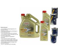7L Olio Motore Castrol EDGE 5W-40 2x MANNOL Leak-Stop ADDITIV+Motor Doctor