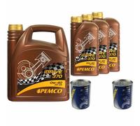 7L PEMCO iDRIVE 370 0W-40 Olio Motore API SN ACEA A3/B4 Inclusa Motor Doctor