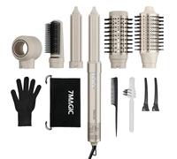 7MAGIC Air Styler 6 In 1, Asciugacapelli Ionico, Spazzola Rotante Per Capelli, Arricciacapelli Automatico, Spazzola Lisciante, Senza Danni Da Calore, Asciugatura Rapida, Con Borsa Da Viaggio